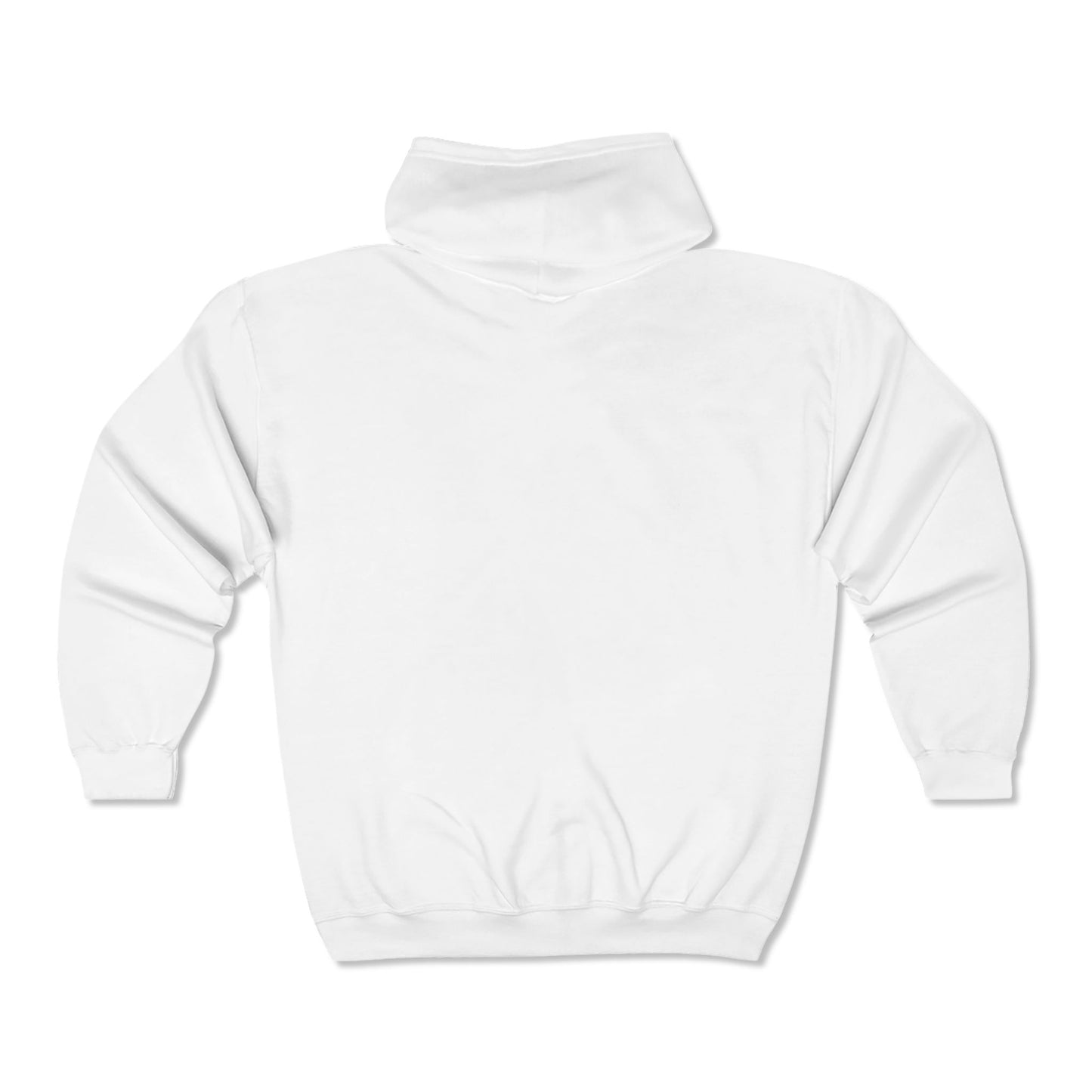 Collections All WHITE Embroidered Full Zip Hoodie